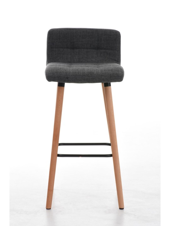 Sæt med 2 barstole Lincoln stof naturligt, lysegrå Sæt med 2 barstole Lincoln stof naturligt, lysegrå