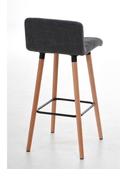 Sæt med 2 barstole Lincoln stof naturligt, lysegrå Sæt med 2 barstole Lincoln stof naturligt, lysegrå