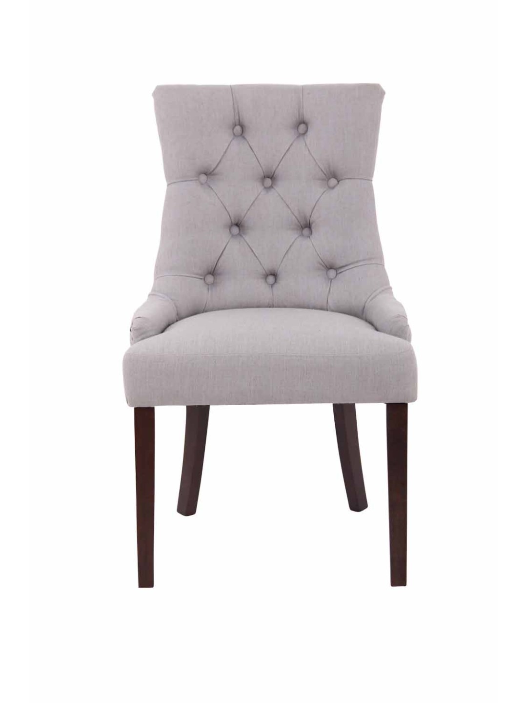 Spisestuestol Aberdeen stof antik, grå