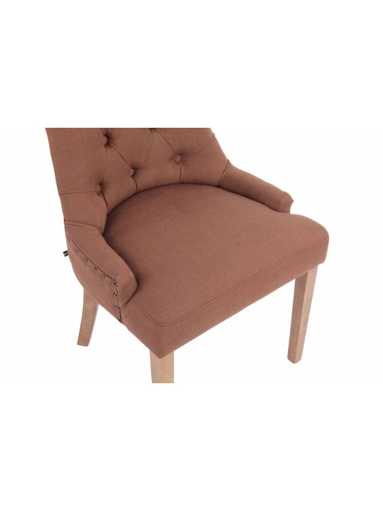 Spisestuestol Aberdeen stof antik-lys, brun Spisestuestol Aberdeen stof antik-lys, brun