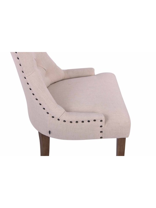 Spisestuestol Aberdeen stof antik-lys, creme Spisestuestol Aberdeen stof antik-lys, creme