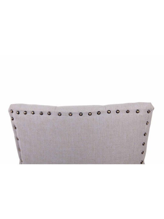 Spisestuestol Aberdeen stof antik-lys, grå