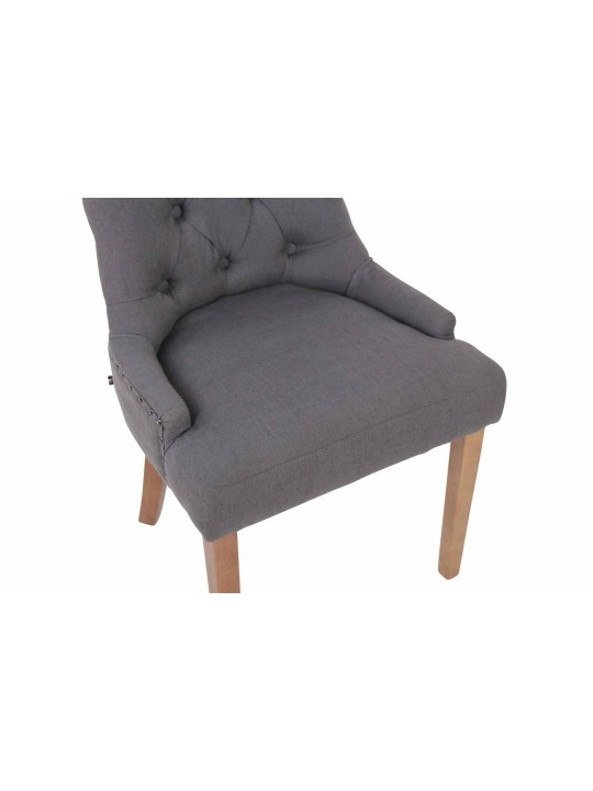 Spisestuestol Aberdeen stof antik-lys, mørkegrå Spisestuestol Aberdeen stof antik-lys, mørkegrå