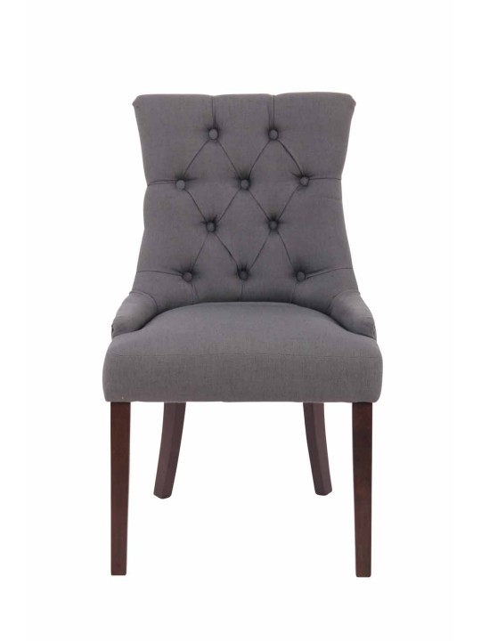 Spisestuestol Aberdeen stof antik, mørkegrå