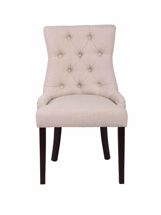 Spisestuestol Aberdeen stof antik, creme