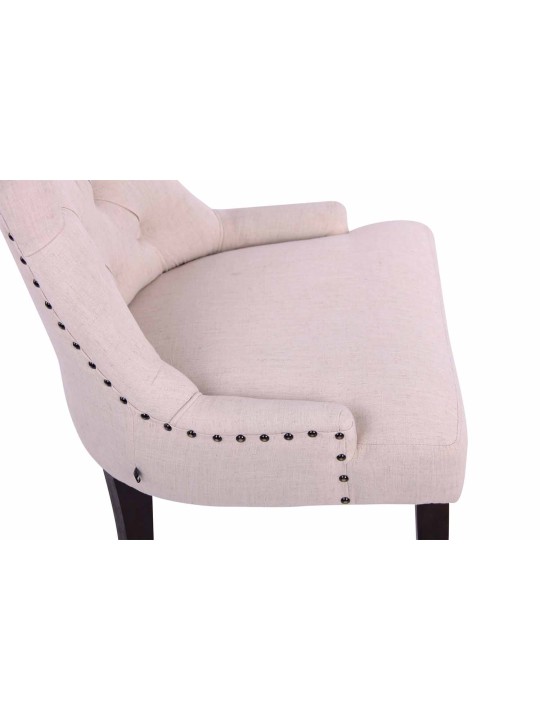 Spisestuestol Aberdeen stof antik, creme