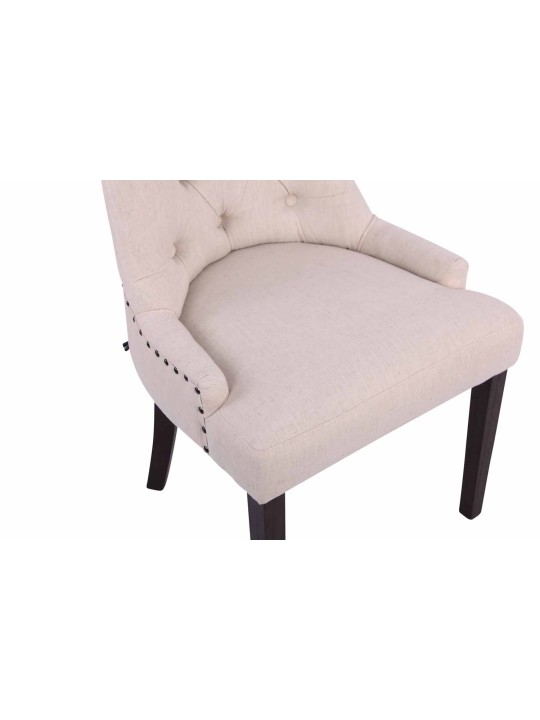 Spisestuestol Aberdeen stof antik, creme