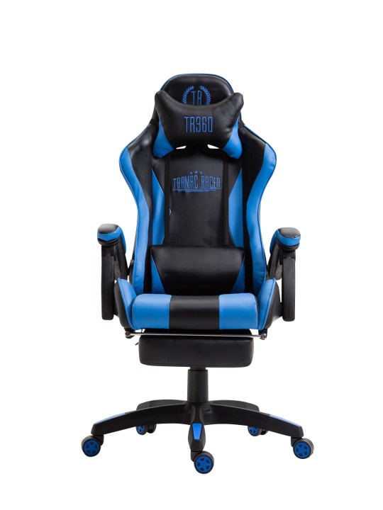 Kontorstol Ignite imiteret læder, sort/blå Kontorstol Ignite imiteret læder, sort/blå