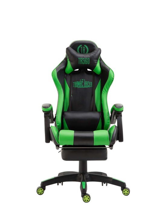 Kontorstol Ignite imiteret læder, sort/grøn Kontorstol Ignite imiteret læder, sort/grøn