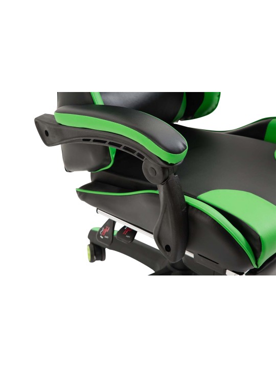 Kontorstol Ignite imiteret læder, sort/grøn Kontorstol Ignite imiteret læder, sort/grøn