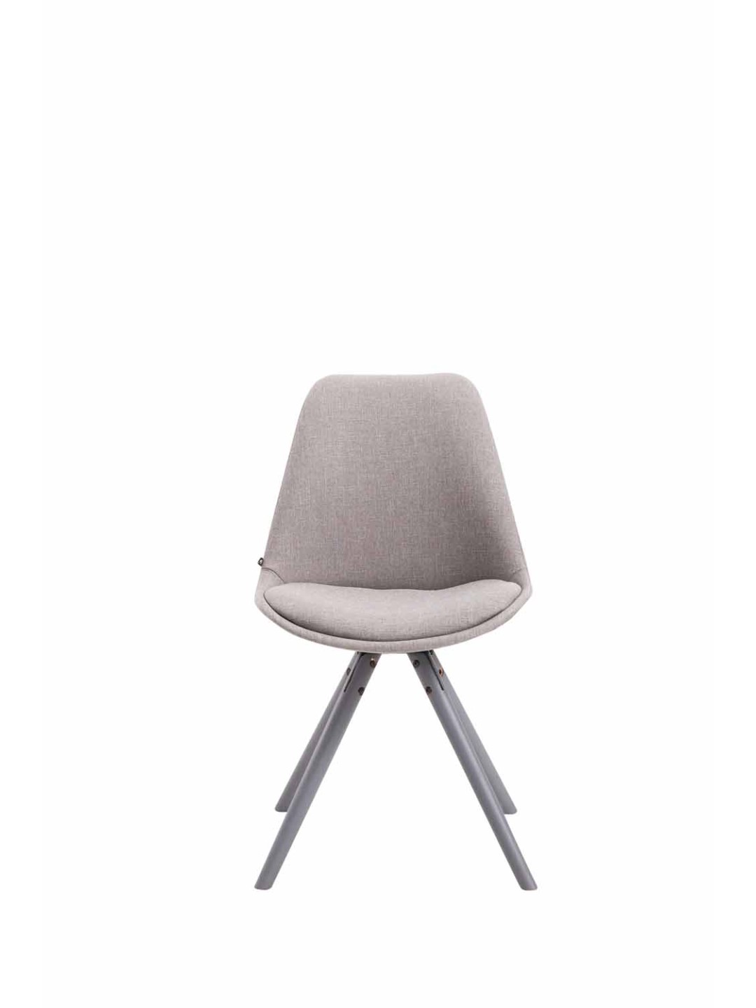 Besøgsstol Toulouse stof rund, grå