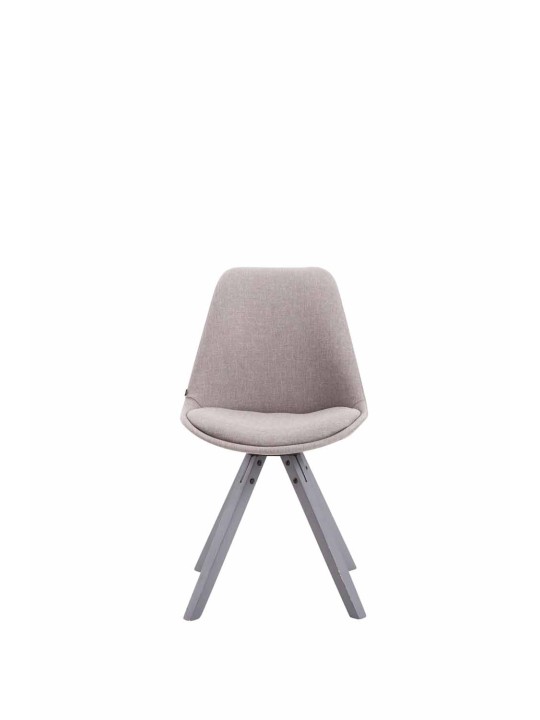 Besøgsstol Toulouse stof Firkantet, grå Besøgsstol Toulouse stof Firkantet, grå