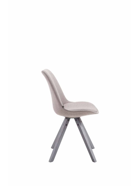 Besøgsstol Toulouse stof Firkantet, grå Besøgsstol Toulouse stof Firkantet, grå