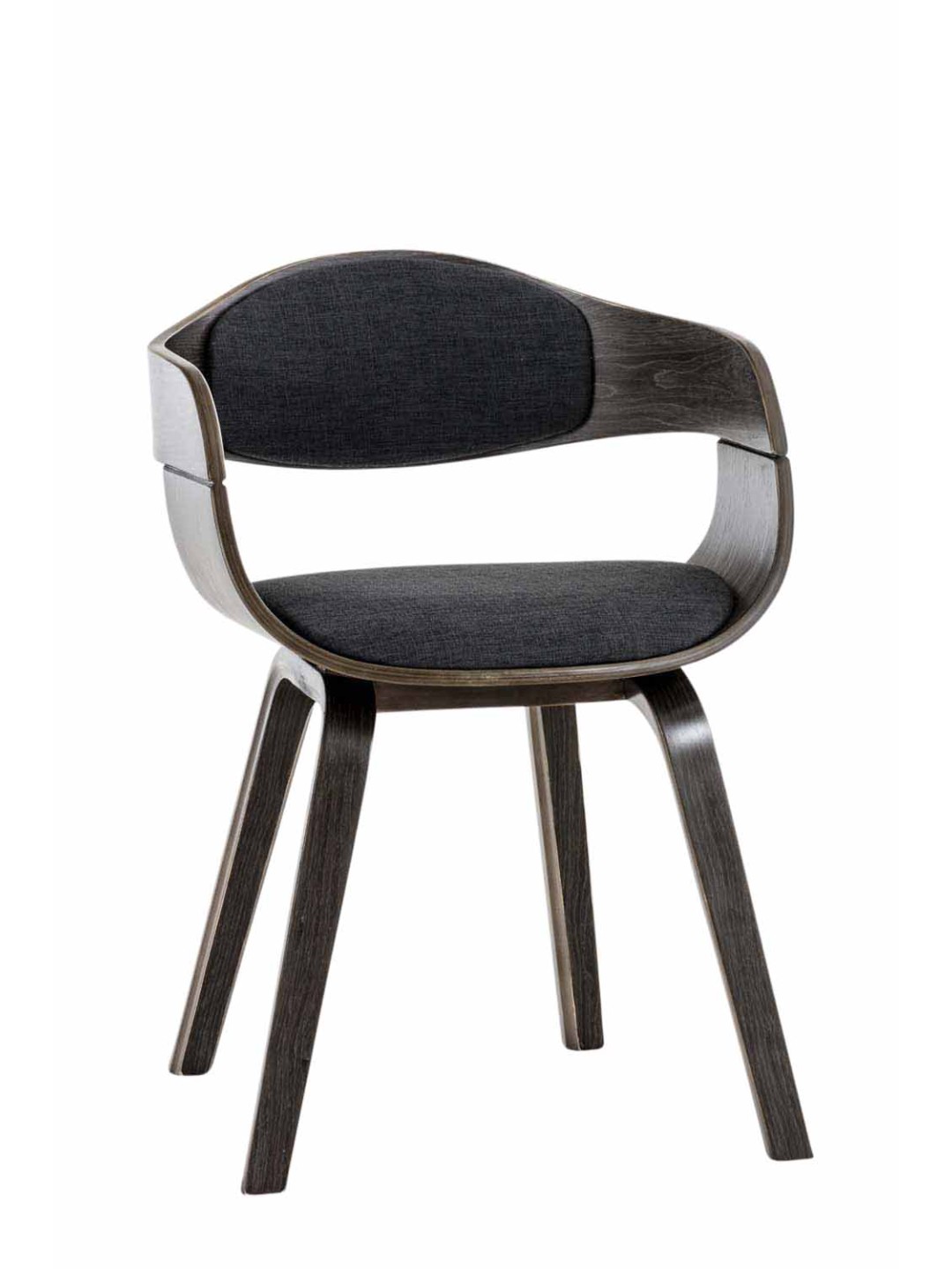 Besøgsstol Kingston stof, grå/mørkegrå