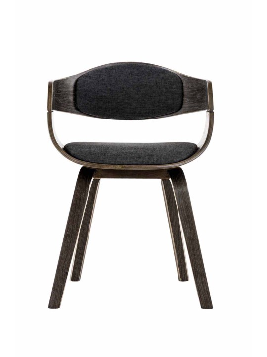 Besøgsstol Kingston stof, grå/mørkegrå