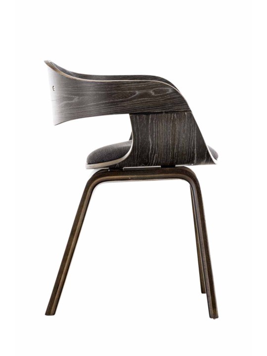 Besøgsstol Kingston stof, grå/mørkegrå