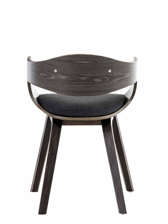 Besøgsstol Kingston stof, grå/mørkegrå