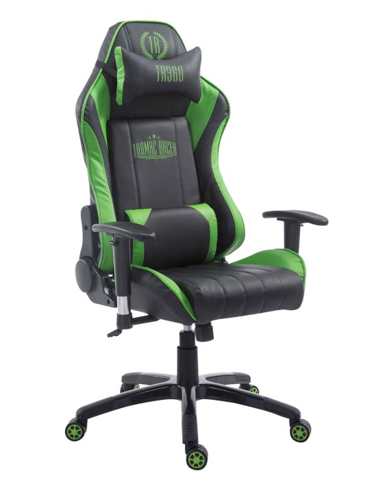 Racing kontorstol Shift X2 kunstlæder uden fodstøtte, sort/grøn Racing kontorstol Shift X2 kunstlæder uden fodstøtte, sort/grøn