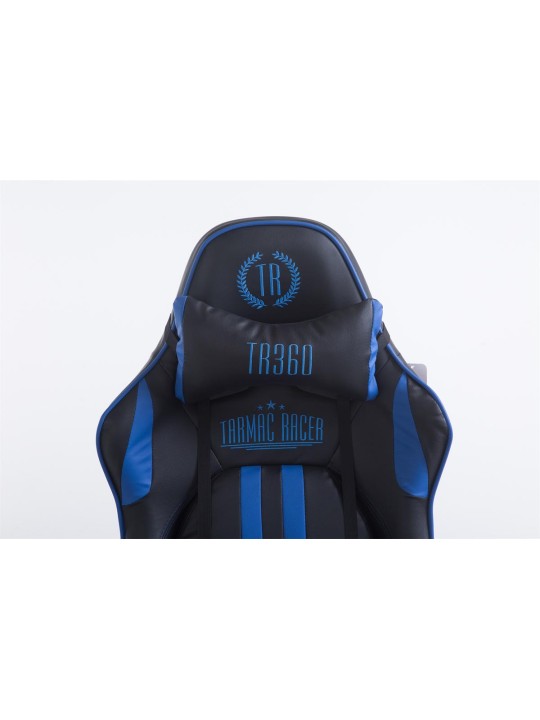 Racing kontorstol Limit V2 kunstlæder med fodstøtte, sort/blå Racing kontorstol Limit V2 kunstlæder med fodstøtte, sort/blå