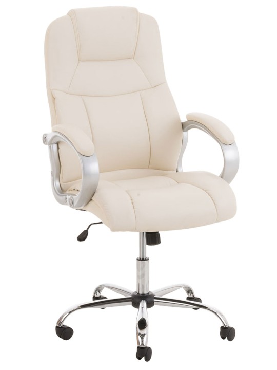 Kontorstol BIG Apollo imiteret læder V2, creme