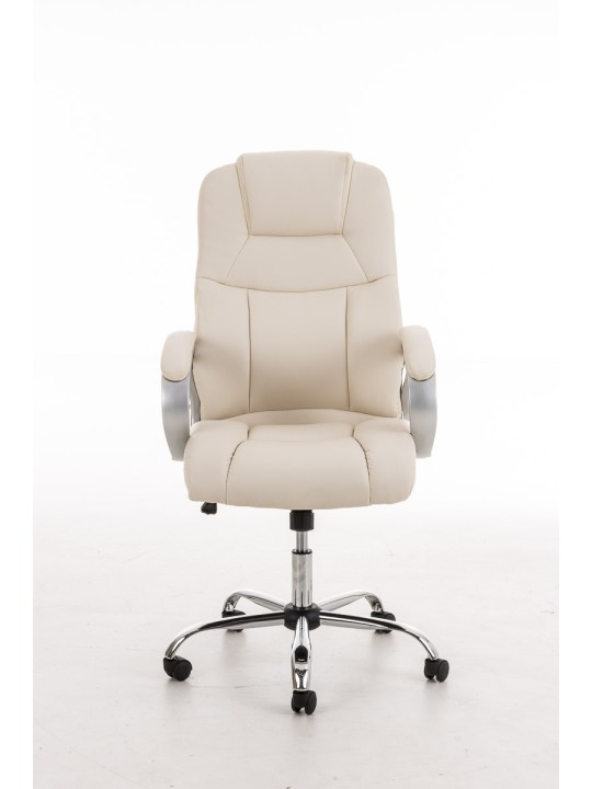 Kontorstol BIG Apollo imiteret læder V2, creme