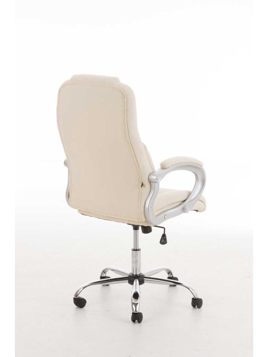 Kontorstol BIG Apollo imiteret læder V2, creme
