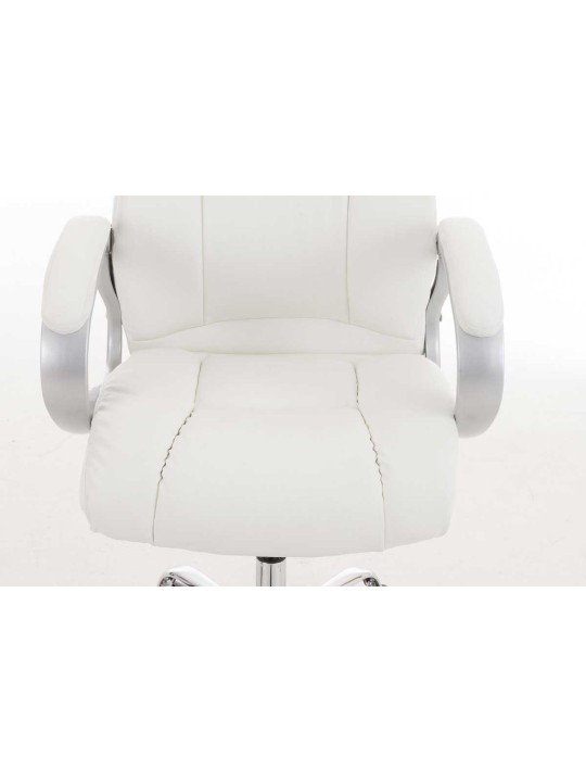 Kontorstol BIG Apollo imiteret læder V2, hvid