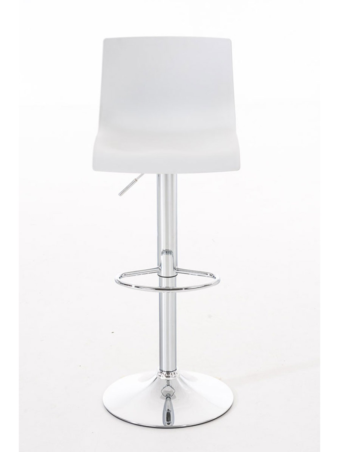 Sæt med 2 barstole Hoover plastik krom, hvid