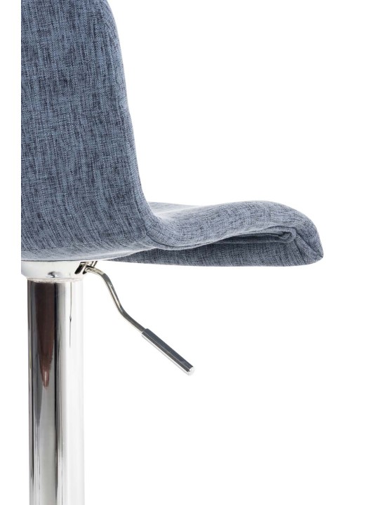 Sæt med 2 barstole Hoover stof krom, blå