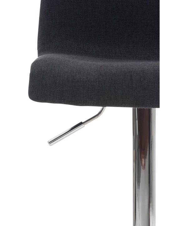 Sæt med 2 barstole Hoover stof krom, sort