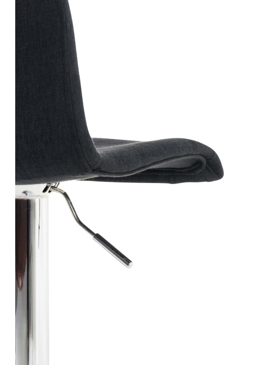 Sæt med 2 barstole Hoover stof krom, sort