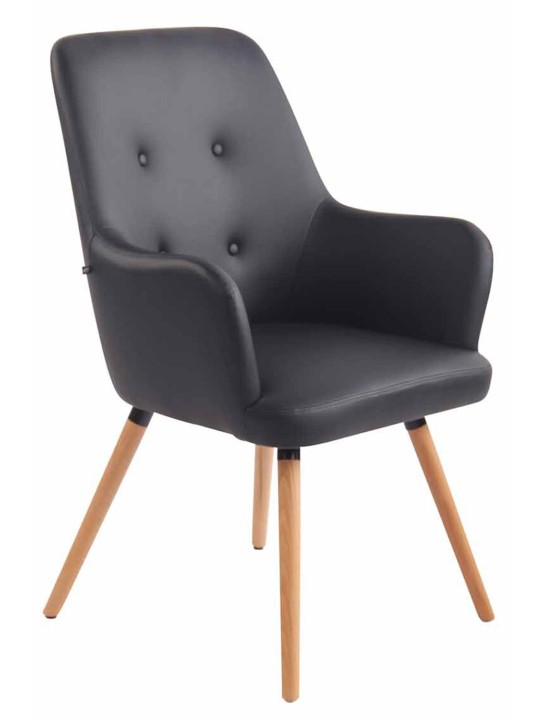 Liggestol Aarhus kunstlæder natur, sort