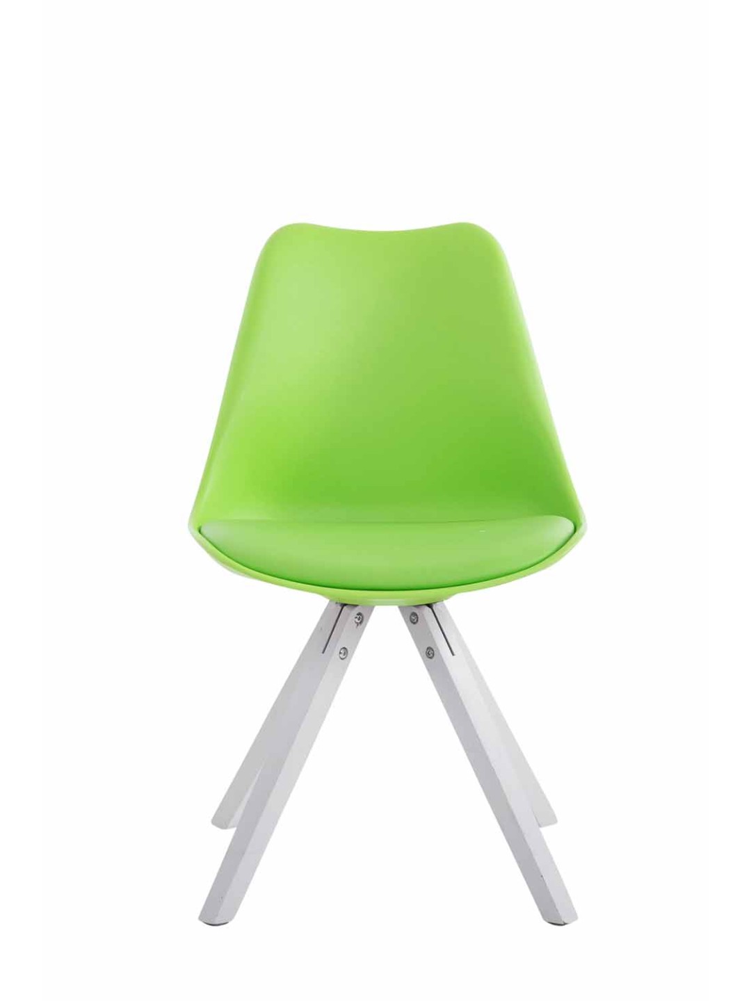 Besøgsstol Toulouse imiteret læder Square, grøn