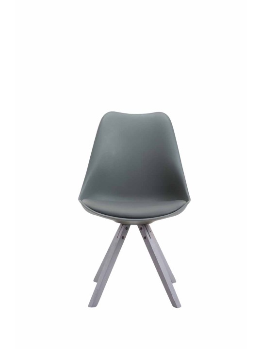 Besøgsstol Toulouse imiteret læder Square, grå