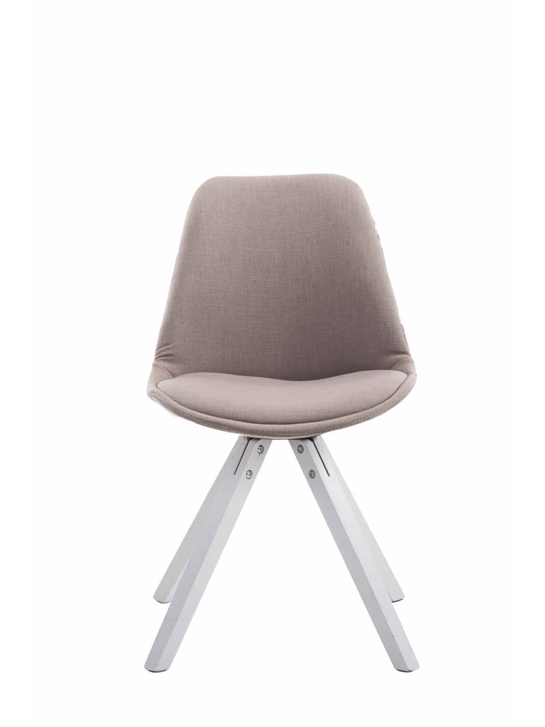 Besøgsstol Toulouse stof Firkantet, taupe
