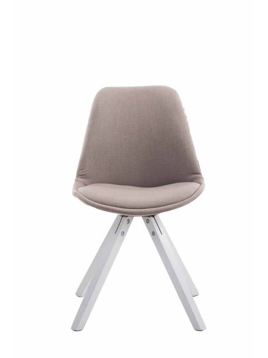 Besøgsstol Toulouse stof Firkantet, taupe Besøgsstol Toulouse stof Firkantet, taupe