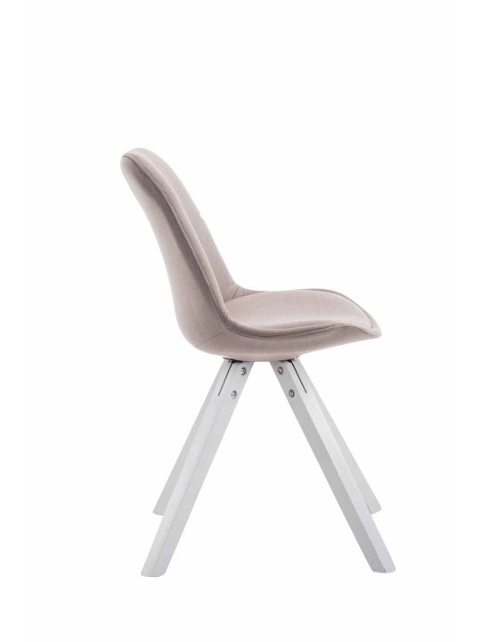 Besøgsstol Toulouse stof Firkantet, taupe Besøgsstol Toulouse stof Firkantet, taupe