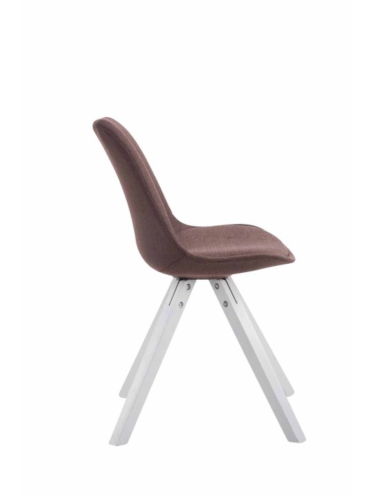 Besøgsstol Toulouse stof Firkantet, brun Besøgsstol Toulouse stof Firkantet, brun