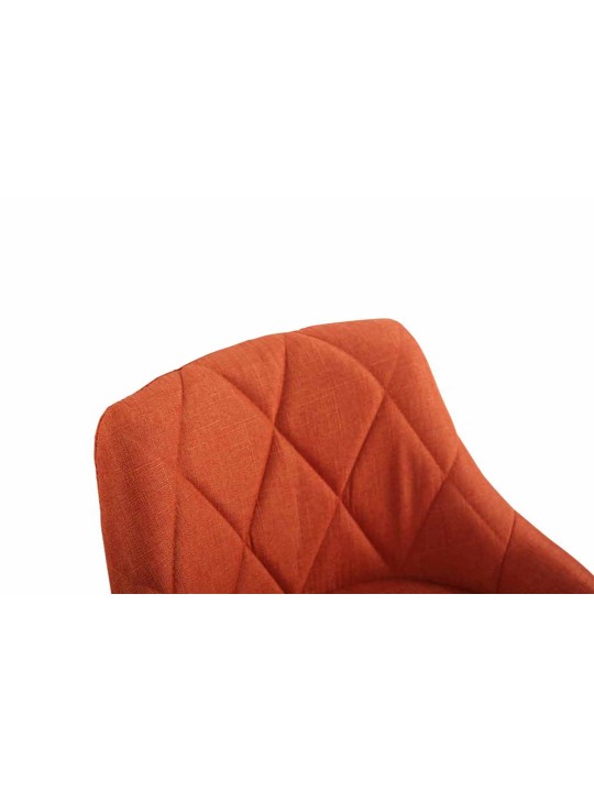 Sæt med 2 barstole Lazio stof C, orange