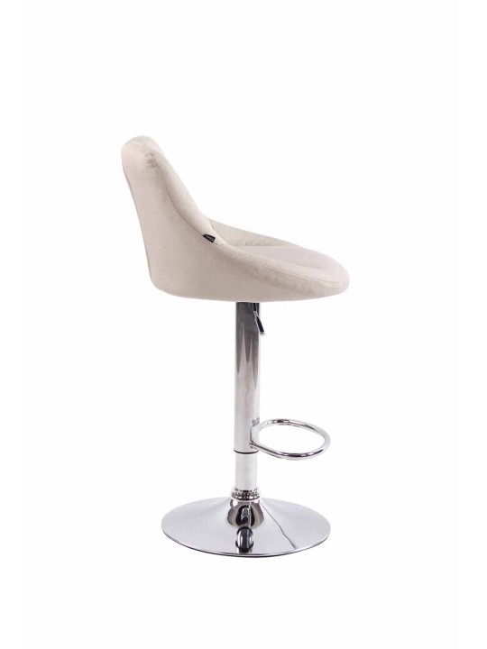 Sæt med 2 barstole Lazio stof C, creme