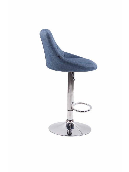 Sæt med 2 barstole Lazio stof C, blå
