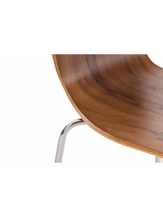 Sæt med 2 besøgende stol Aaron, valnød