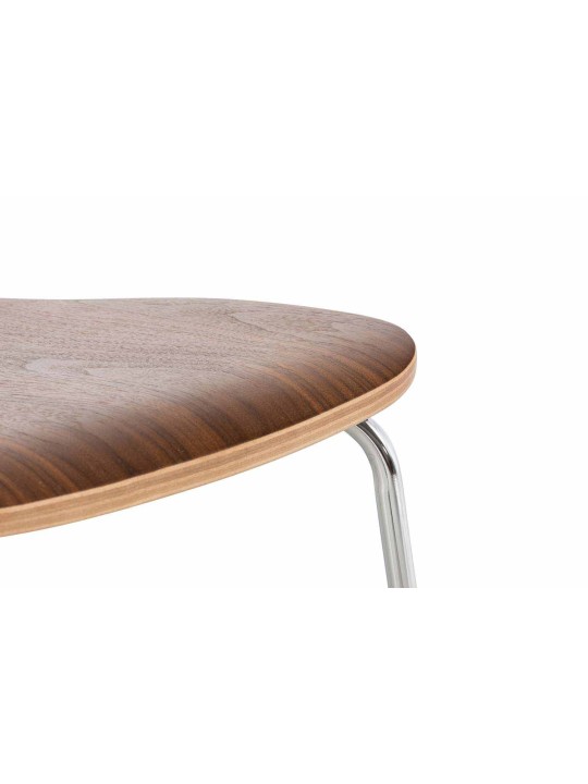 Sæt med 2 besøgende stol Aaron, valnød