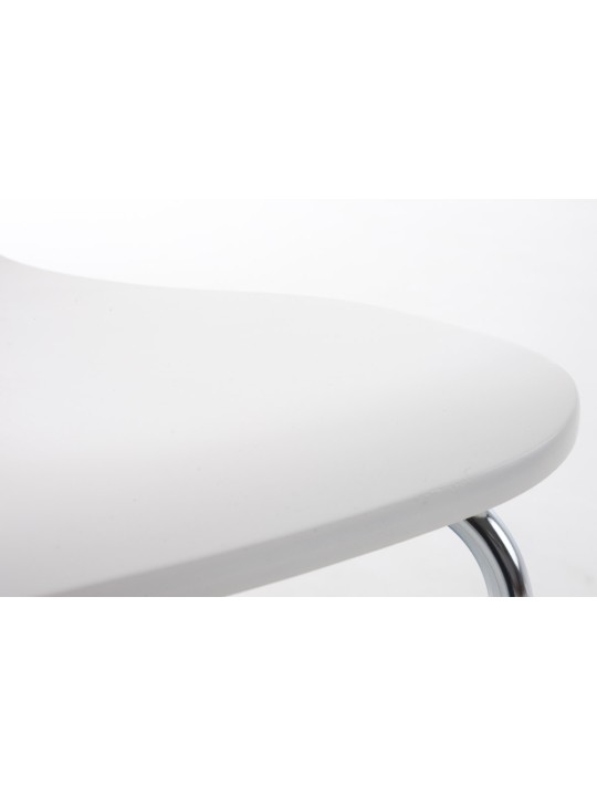 Sæt med 4 besøgsstole Aaron, hvid