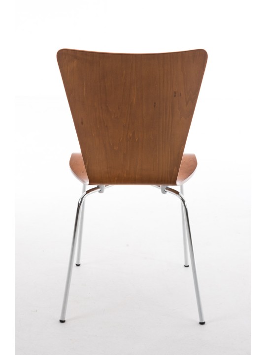 Sæt med 4 besøgsstole Aaron, brun