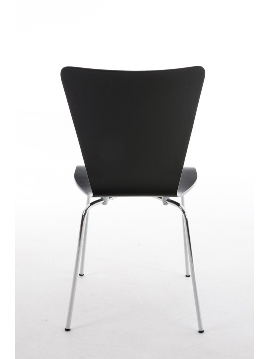 Sæt med 4 besøgsstole Aaron, sort