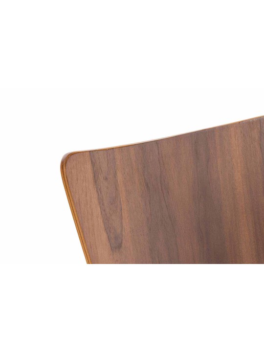 Sæt med 4 besøgsstole Aaron, valnød