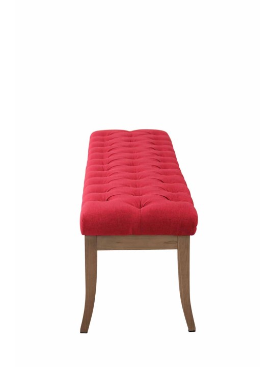 Bænk Ramses stof antik-let 150 cm, rød Bænk Ramses stof antik-let 150 cm, rød