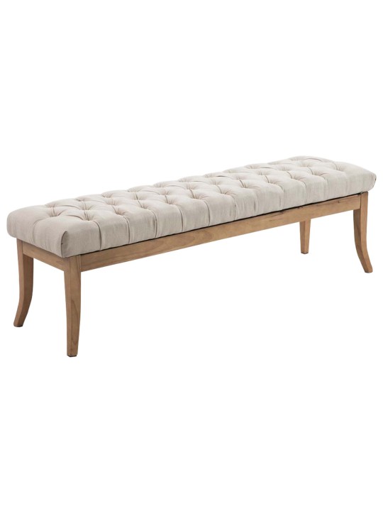 Bænk Ramses stof antik-let 150, creme