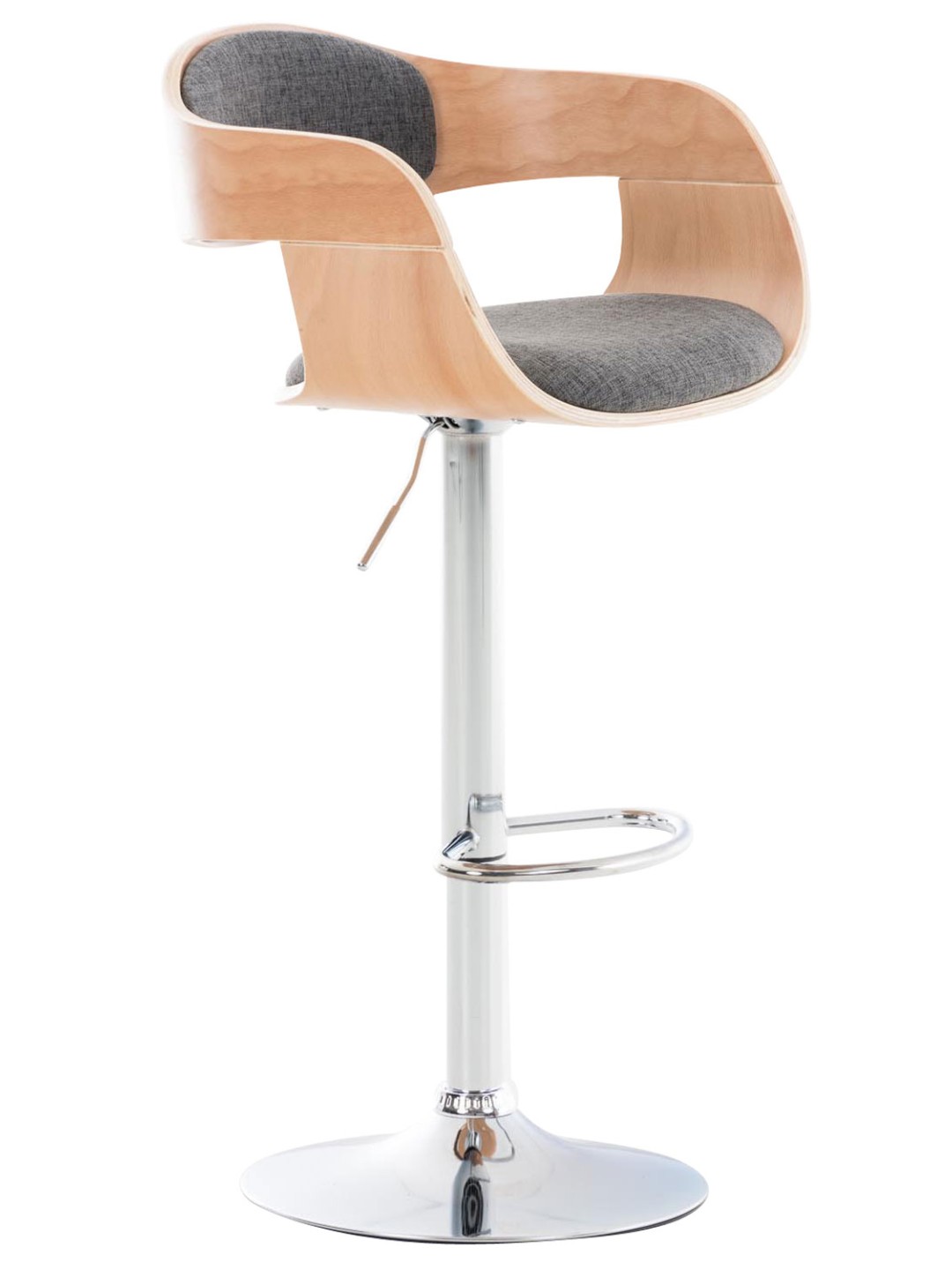 Barstol Kingston C stof, natur/lysegrå